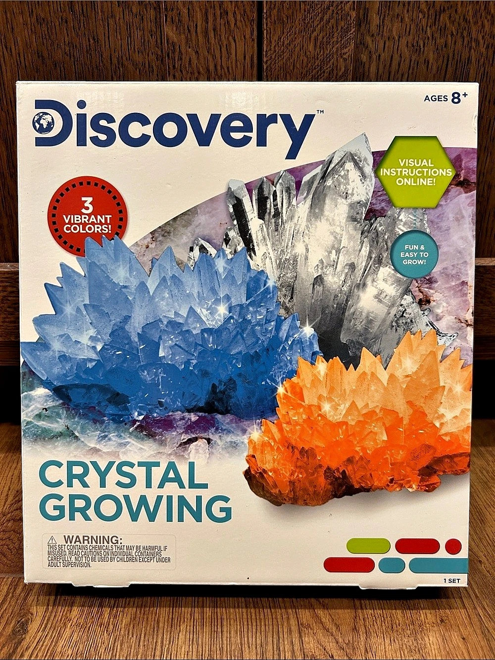 Discovery Crystal Growing Kit Blue & Orange NEW
